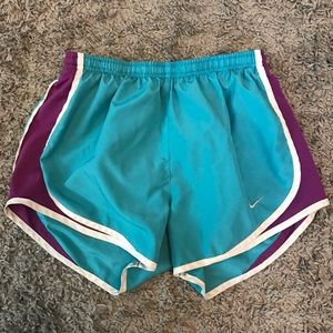 Nike Tempo Shorts Blue and Purple Dri-Fit Norts